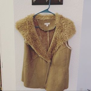 Faux fur vest